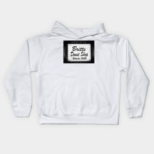 Britt's Donut Shop Sign 2 Kids Hoodie